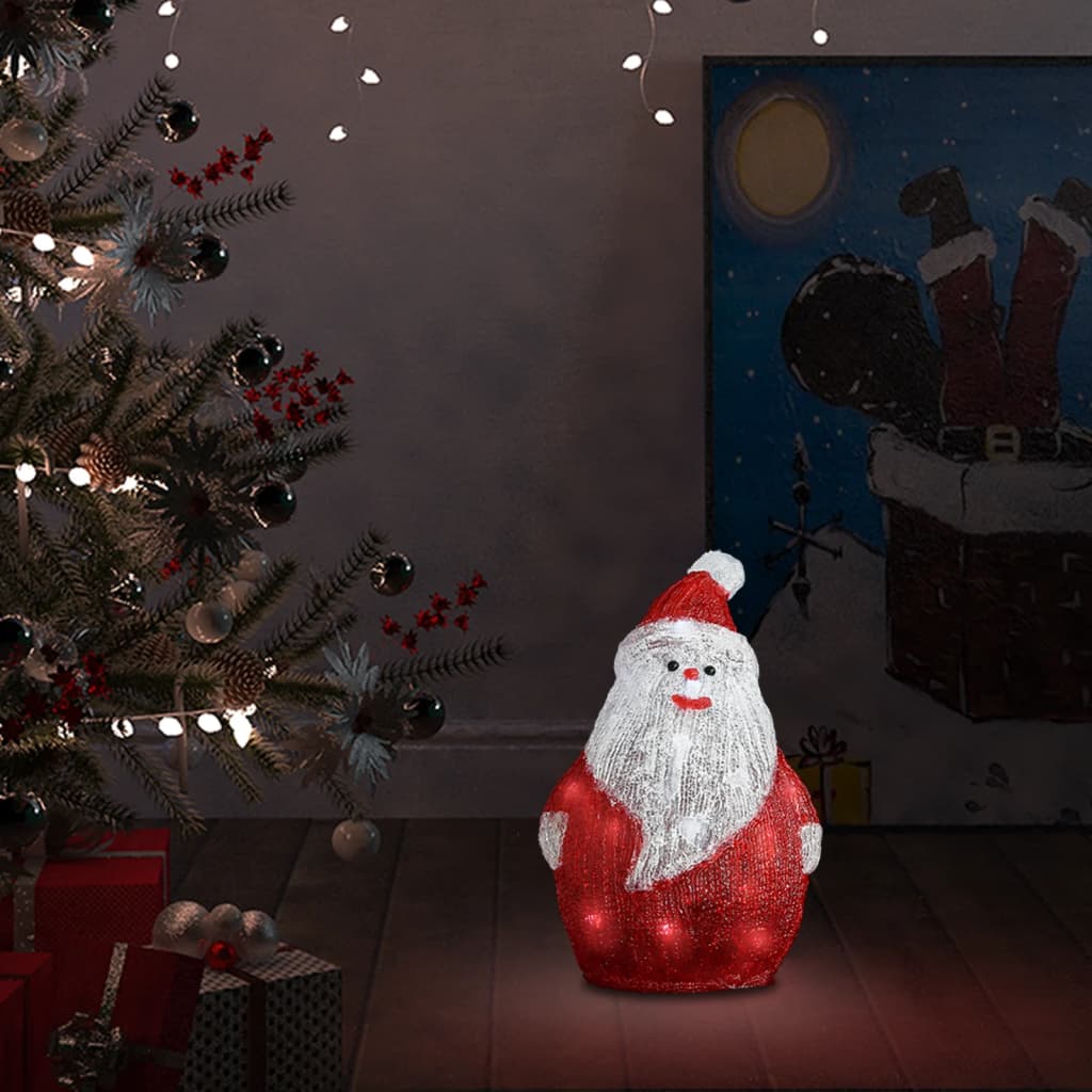 LED Santa Claus 28 cm – Lighted Decoration for Indoor & Outdoor Use