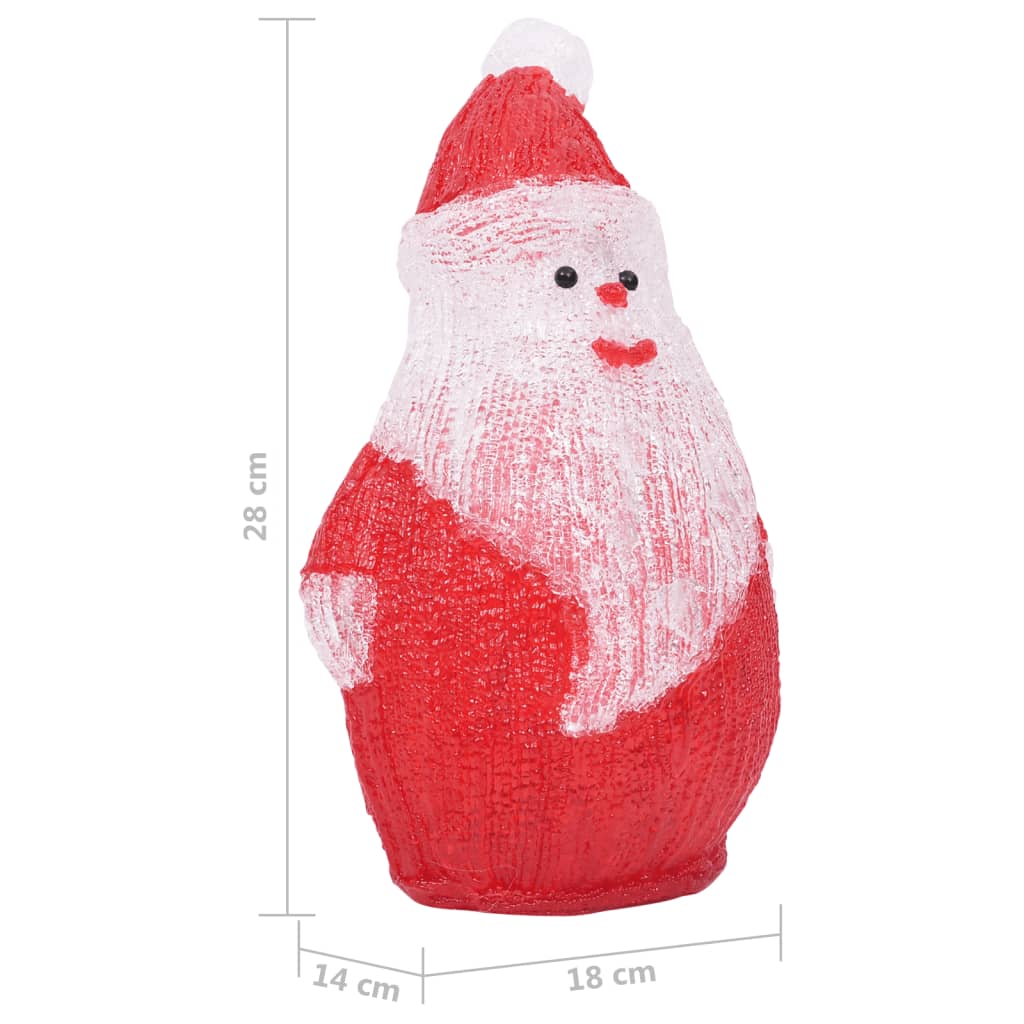 LED Santa Claus 28 cm – Lighted Decoration for Indoor & Outdoor Use