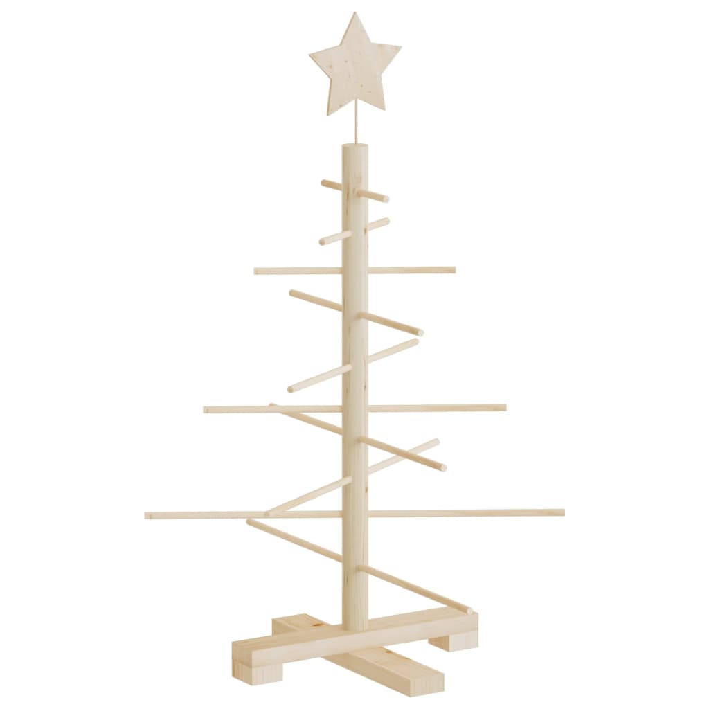 75 cm Wooden Christmas Tree in Pine – Minimalist and Elegant Holiday Decoration