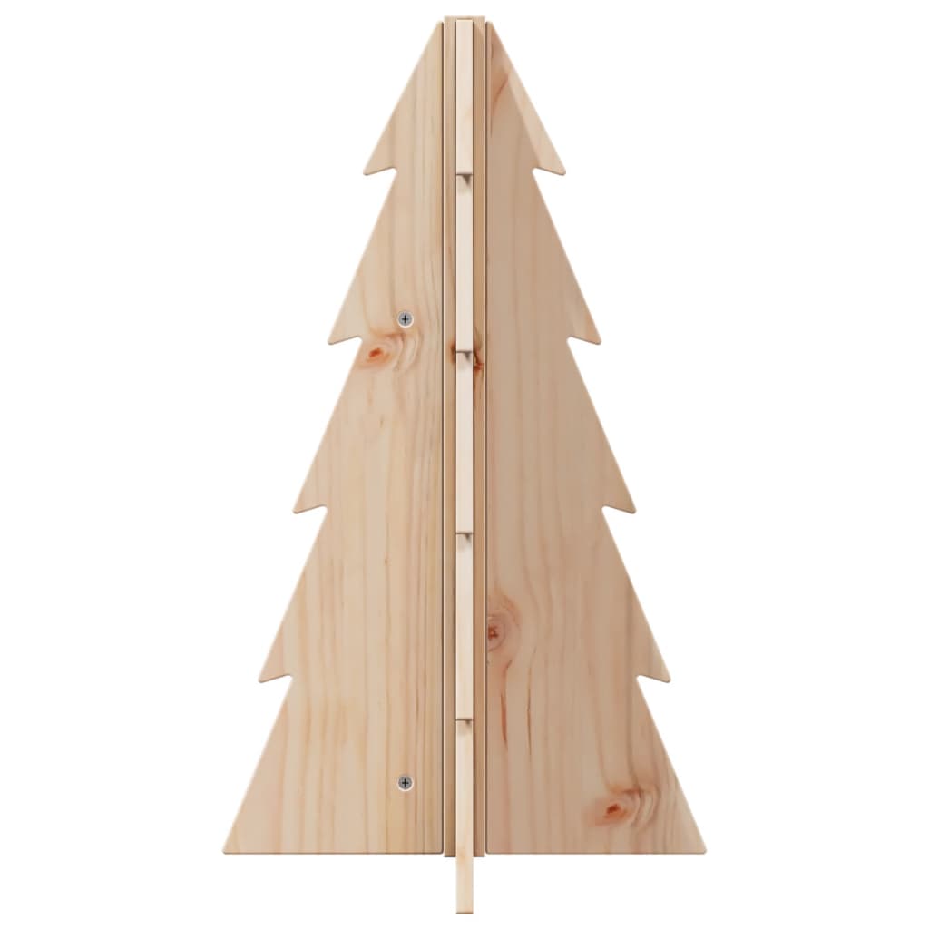 69.5 cm Wooden Christmas Tree in Solid Pine – Stylish and Natural Holiday Decoration
