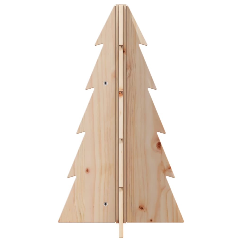 69.5 cm Wooden Christmas Tree in Solid Pine – Stylish and Natural Holiday Decoration