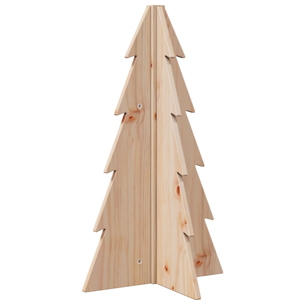 69.5 cm Wooden Christmas Tree in Solid Pine – Stylish and Natural Holiday Decoration