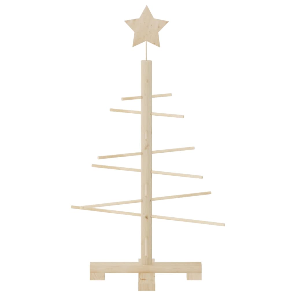 75 cm Wooden Christmas Tree in Pine – Minimalist and Elegant Holiday Decoration