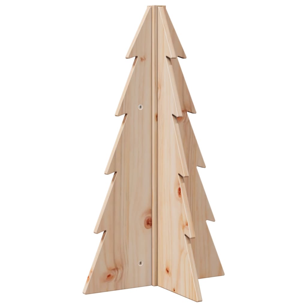 69.5 cm Wooden Christmas Tree in Solid Pine – Stylish and Natural Holiday Decoration